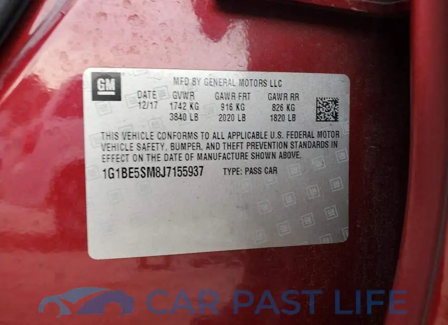 1G1BE5SM8J7155937# 12