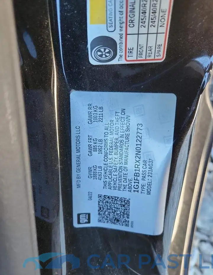 1G1FB1RX2N0122773# 12