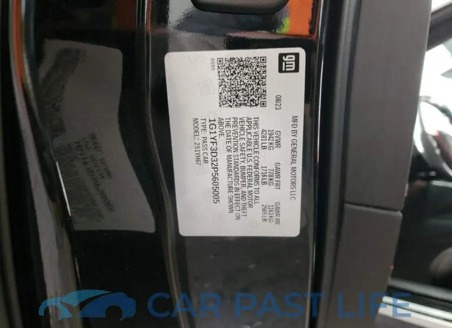 1G1YF3D32P5605005# 12