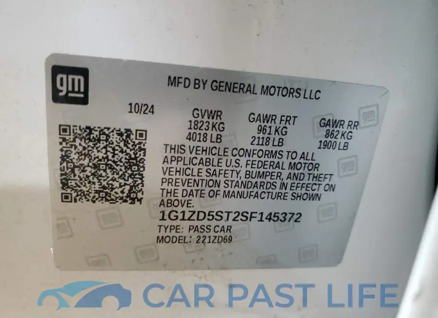 1G1ZD5ST2SF145372# 12