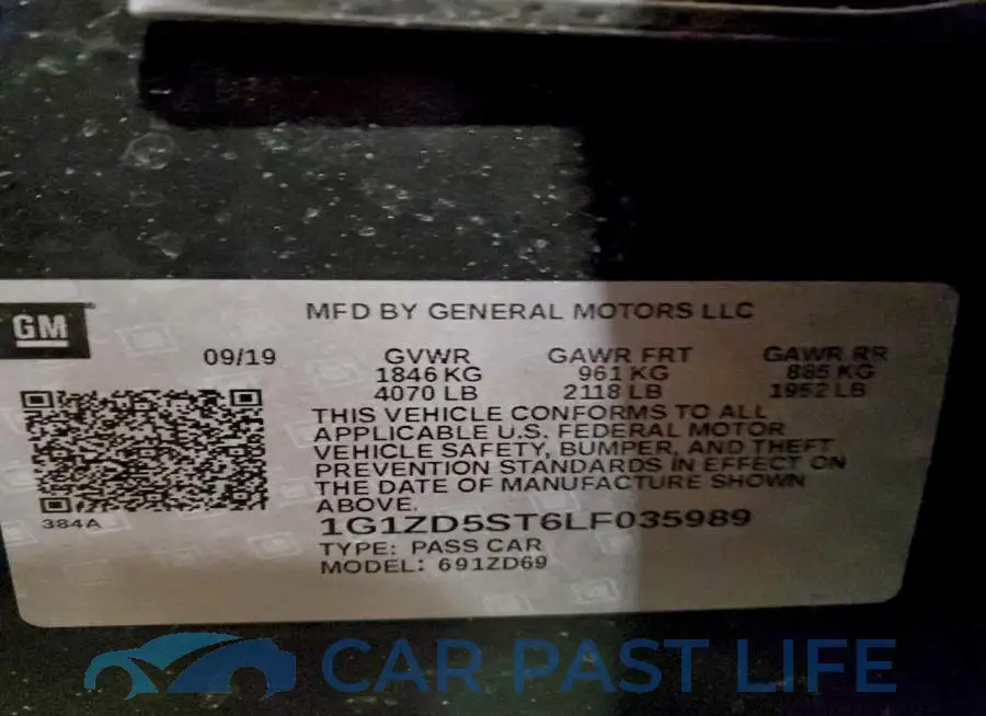 1G1ZD5ST6LF035989# 12