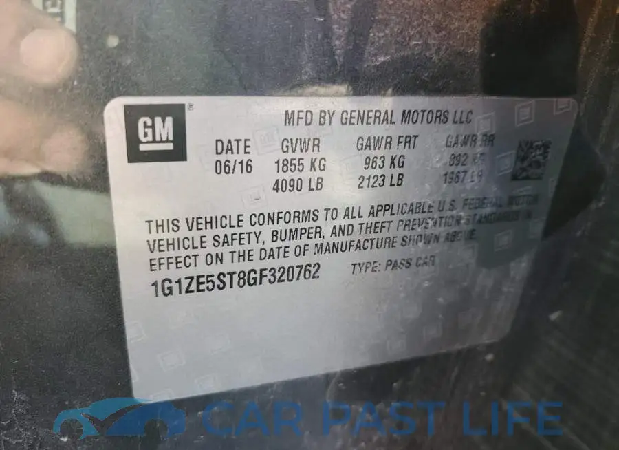 1G1ZE5ST8GF320762# 13