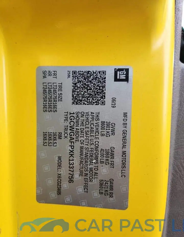1GCWGAFPXK1337756# 13