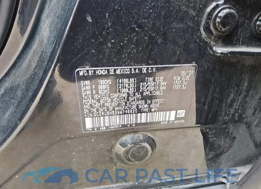 3CZRU6H52MM746820# 13