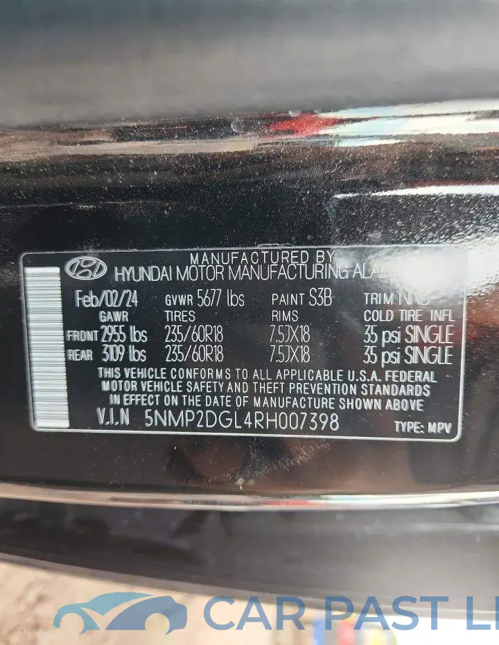 5NMP2DGL4RH007398# 14