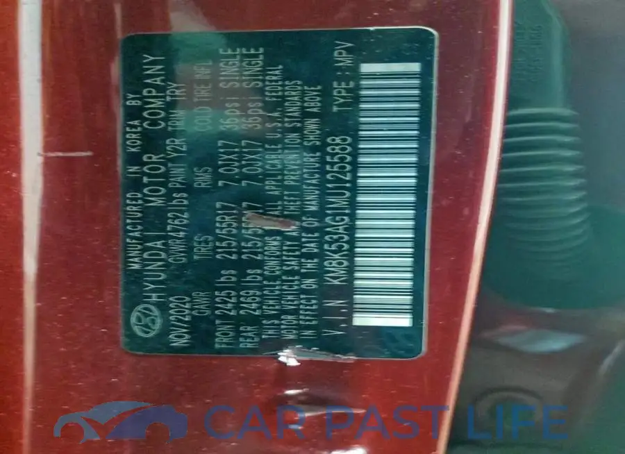 KM8K53AG1MU125588# 12