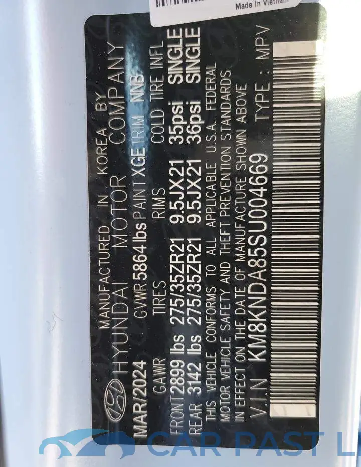 KM8KNDA85SU004669# 12