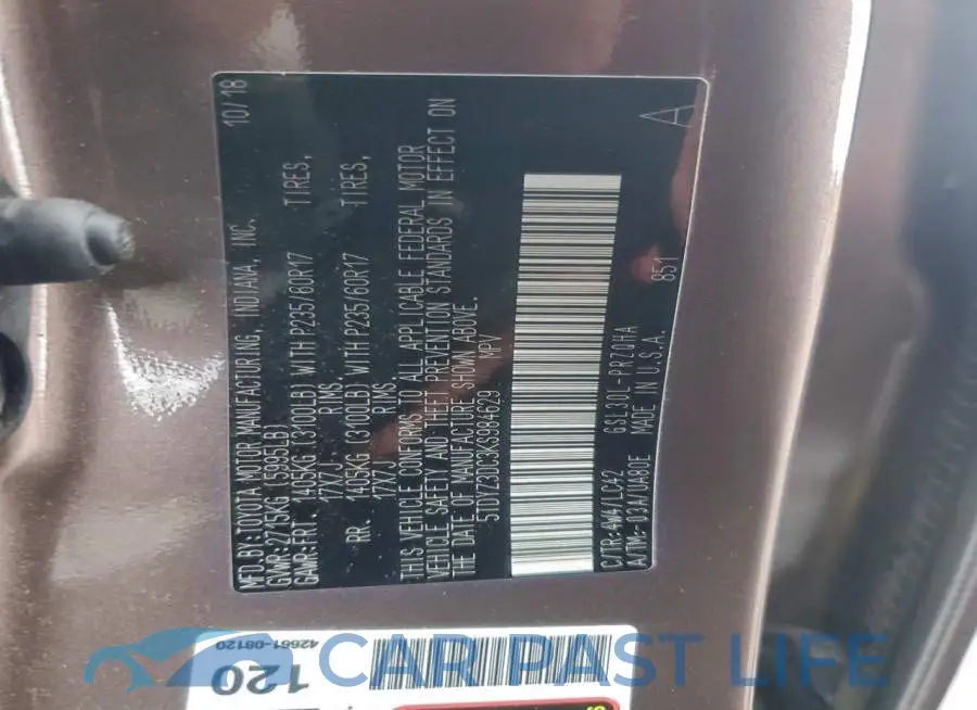 5TDYZ3DC3KS984629# 13
