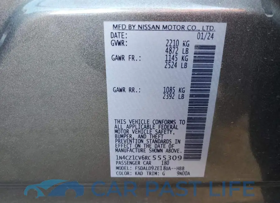 1N4CZ1CV6RC555309# 12