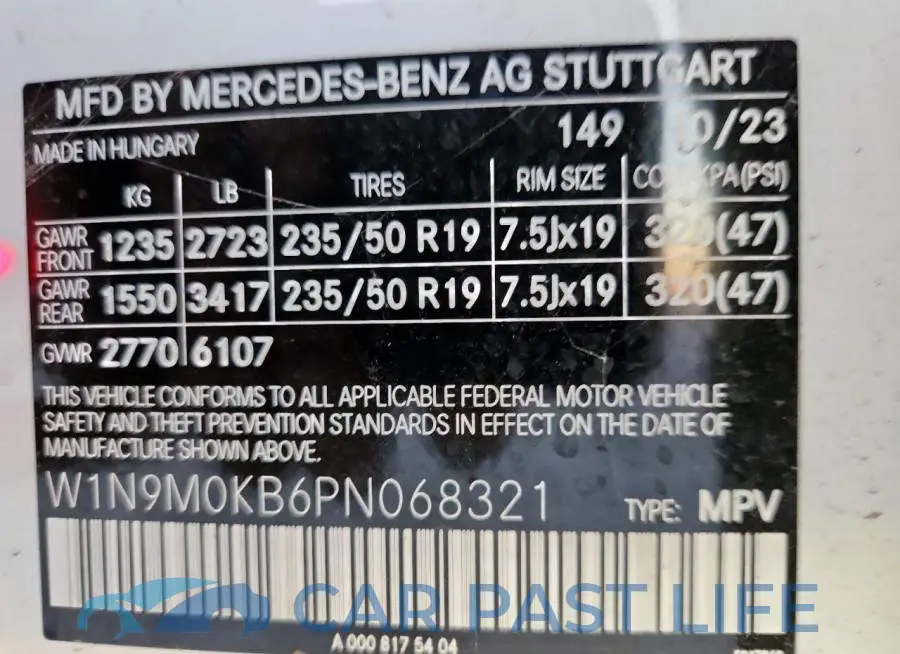 W1N9M0KB6PN068321# 13