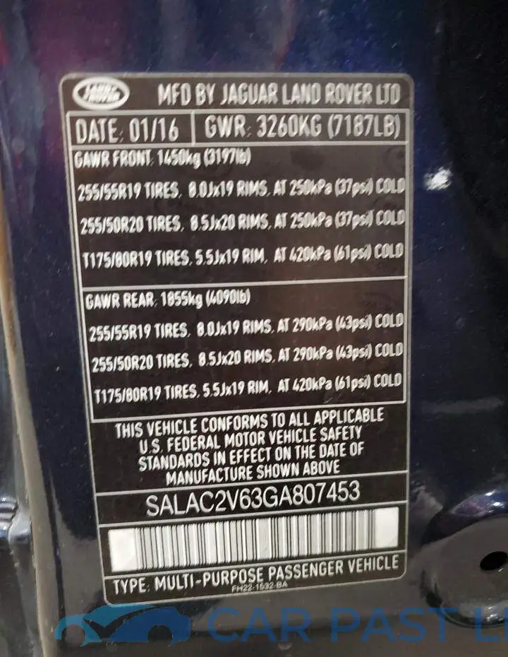 SALAC2V63GA807453# 14