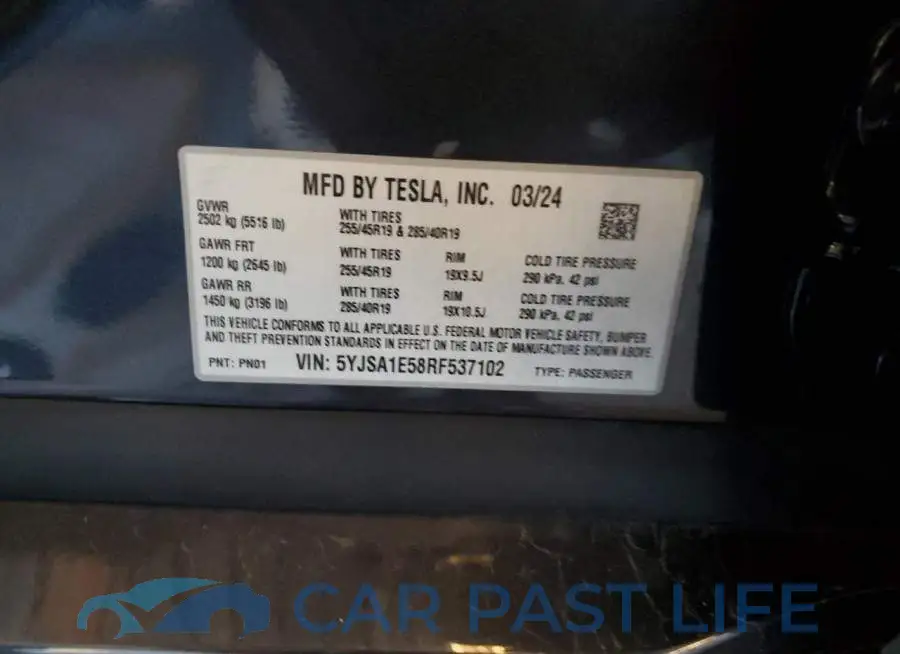 5YJSA1E58RF537102# 12
