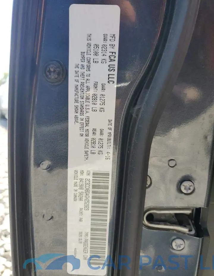 2C3CCABG4GH252929# 12