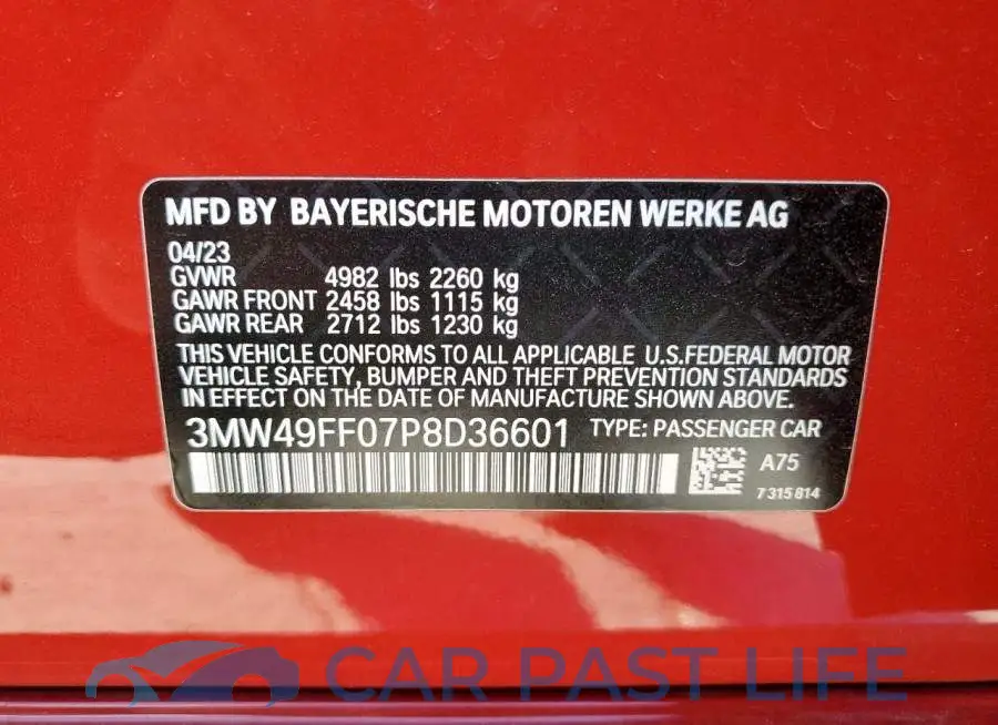 3MW49FF07P8D36601# 13