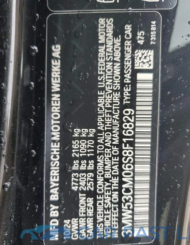 3MW53CM06S8F16829# 12