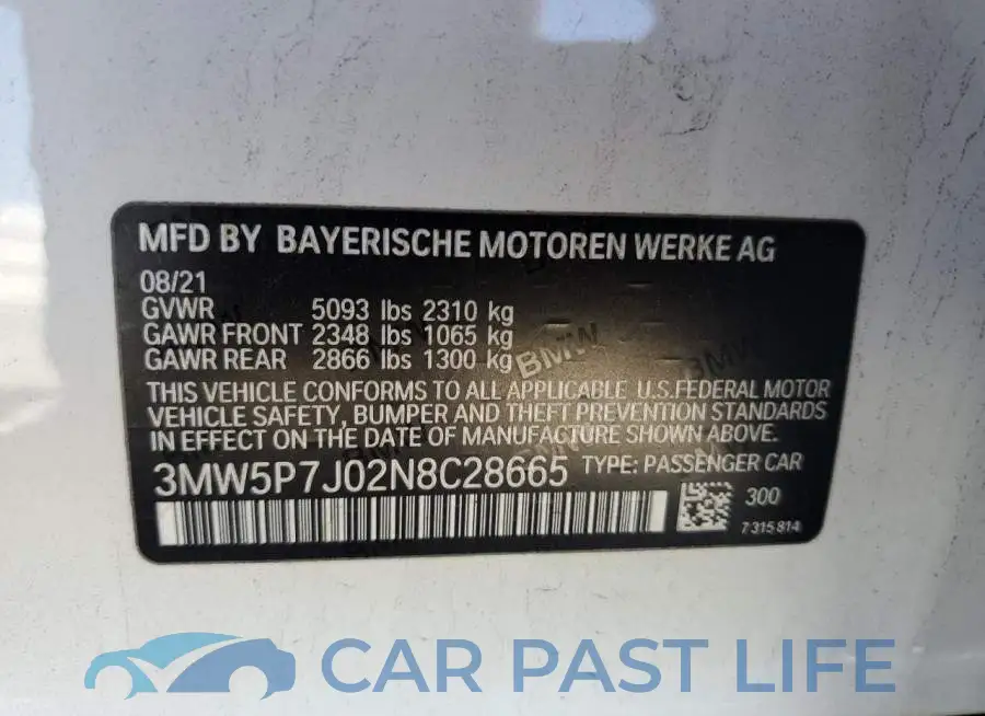 3MW5P7J02N8C28665# 12