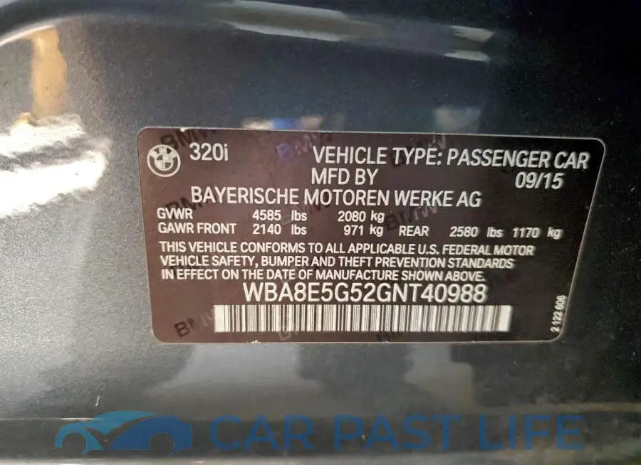 WBA8E5G52GNT40988# 12