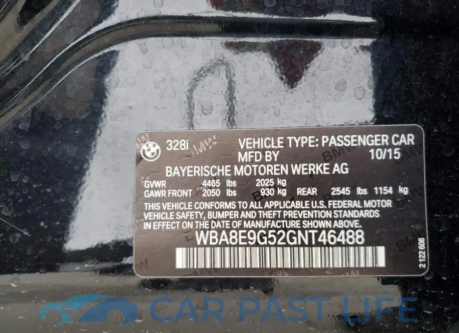 WBA8E9G52GNT46488# 12