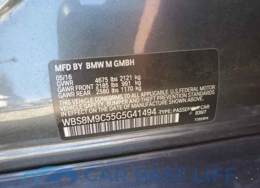 WBS8M9C55G5G41494# 13