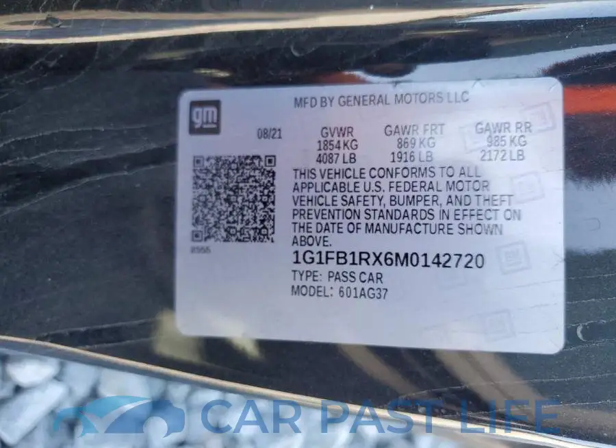1G1FB1RX6M0142720# 13
