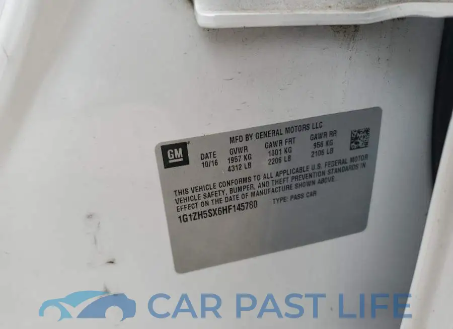 1G1ZH5SX6HF145780# 12