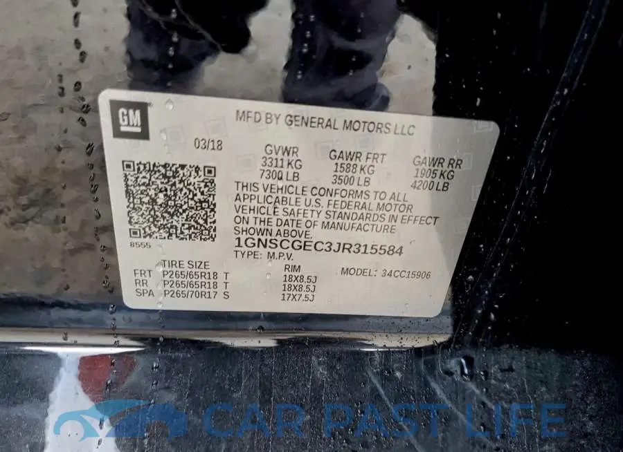 1GNSCGEC3JR315584# 13