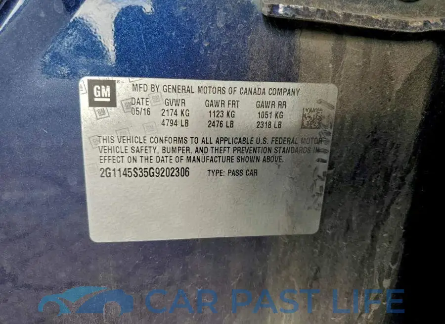 2G1145S35G9202306# 12