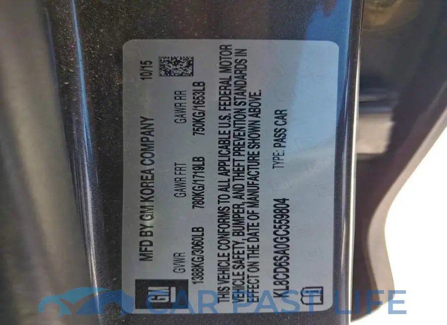 KL8CD6SA0GC559804# 12