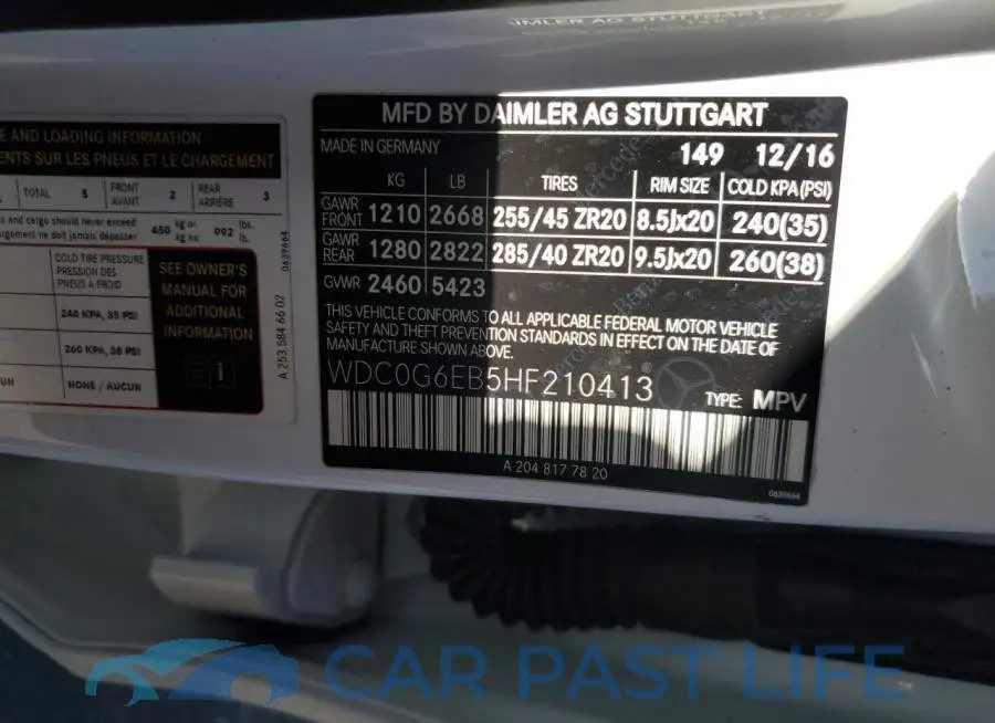 WDC0G6EB5HF210413# 13