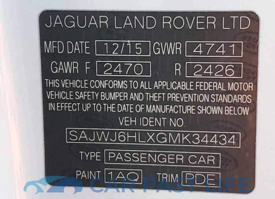 SAJWJ6HLXGMK34434# 13