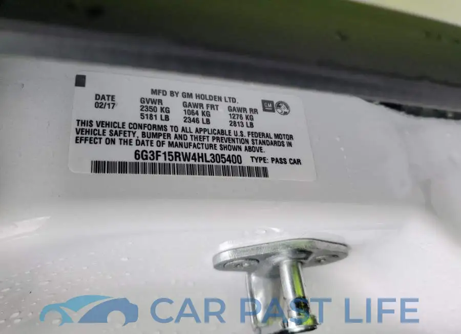 6G3F15RW4HL305400# 12