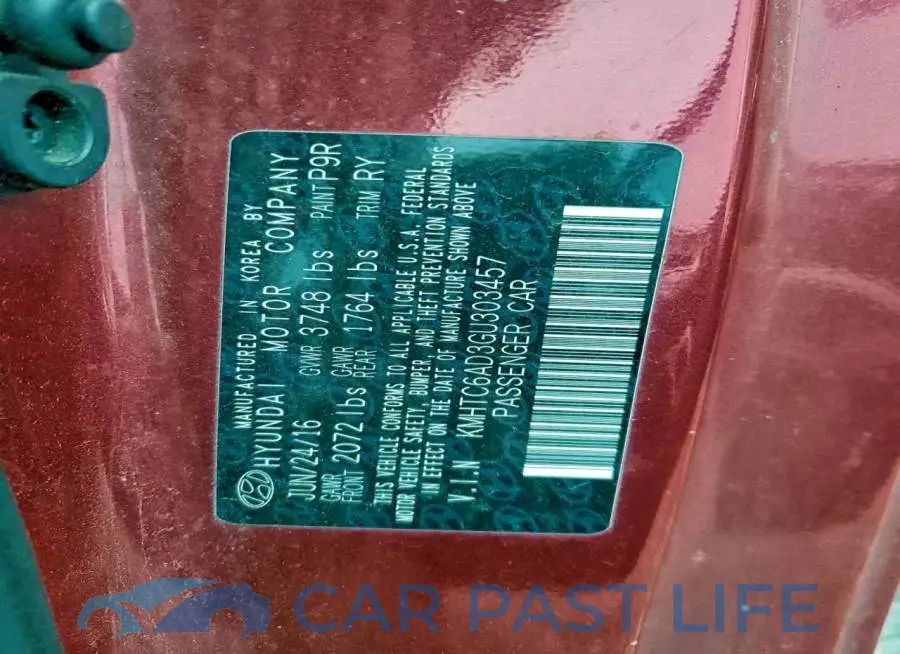 KMHTC6AD3GU303457# 12
