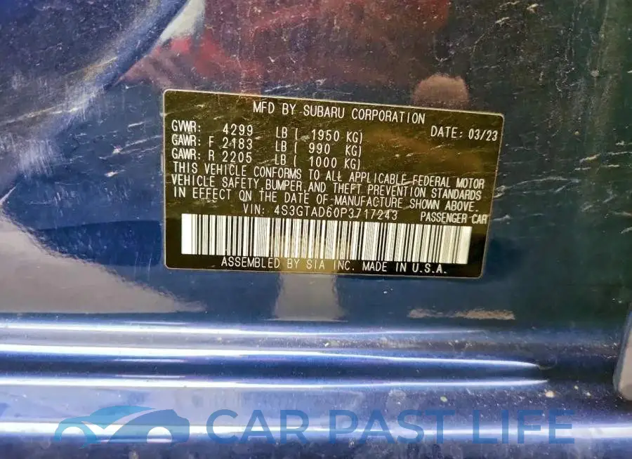 4S3GTAD60P3717243# 12