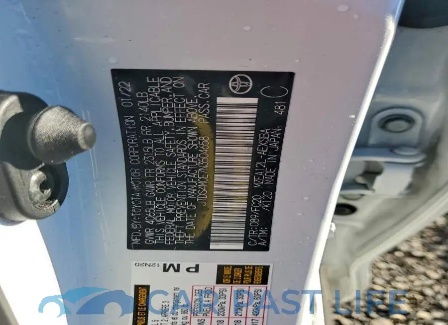 JTDS4MCE7N3504658# 12