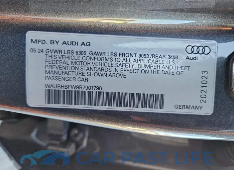 WAUBHBFW9R7901796# 12