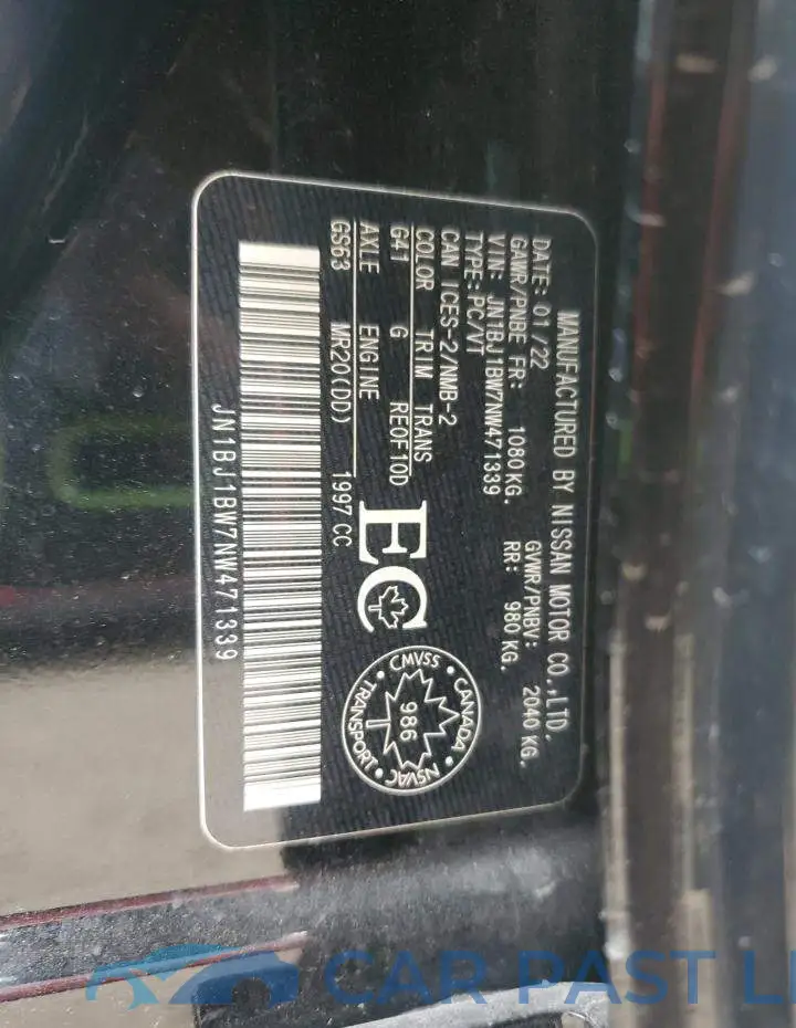 JN1BJ1BW7NW471339# 13