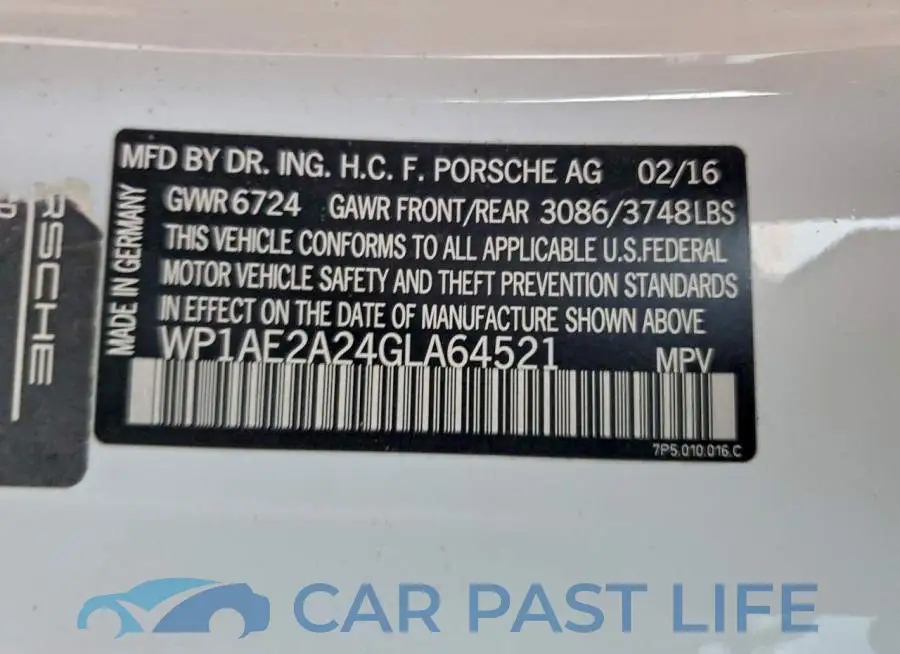 WP1AE2A24GLA64521# 13