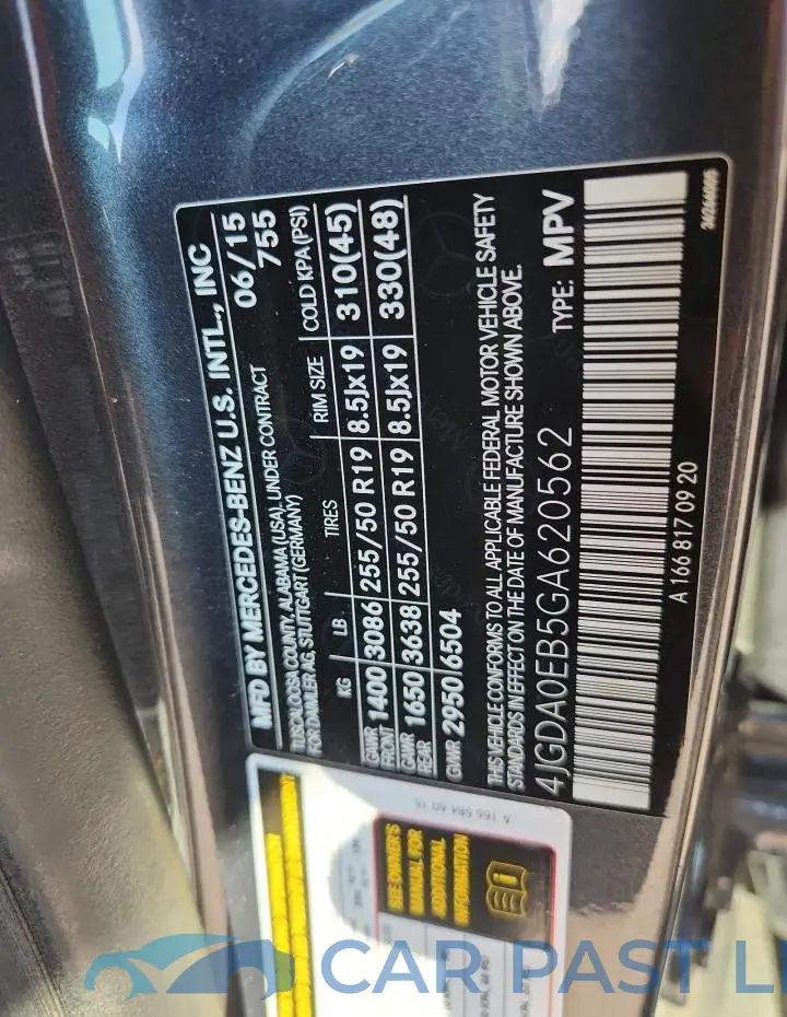 4JGDA0EB5GA620562# 14