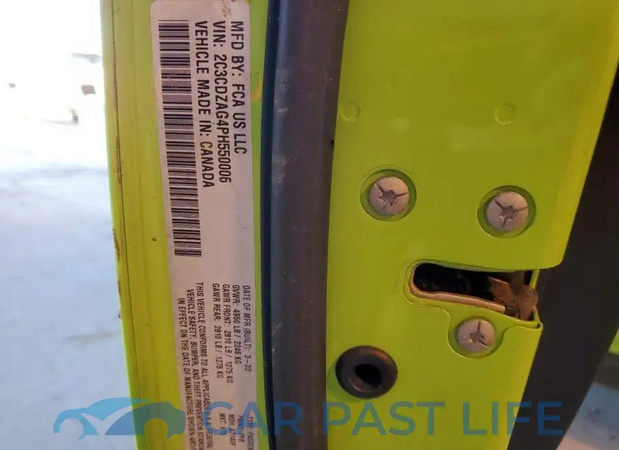 2C3CDZAG4PH550006# 13