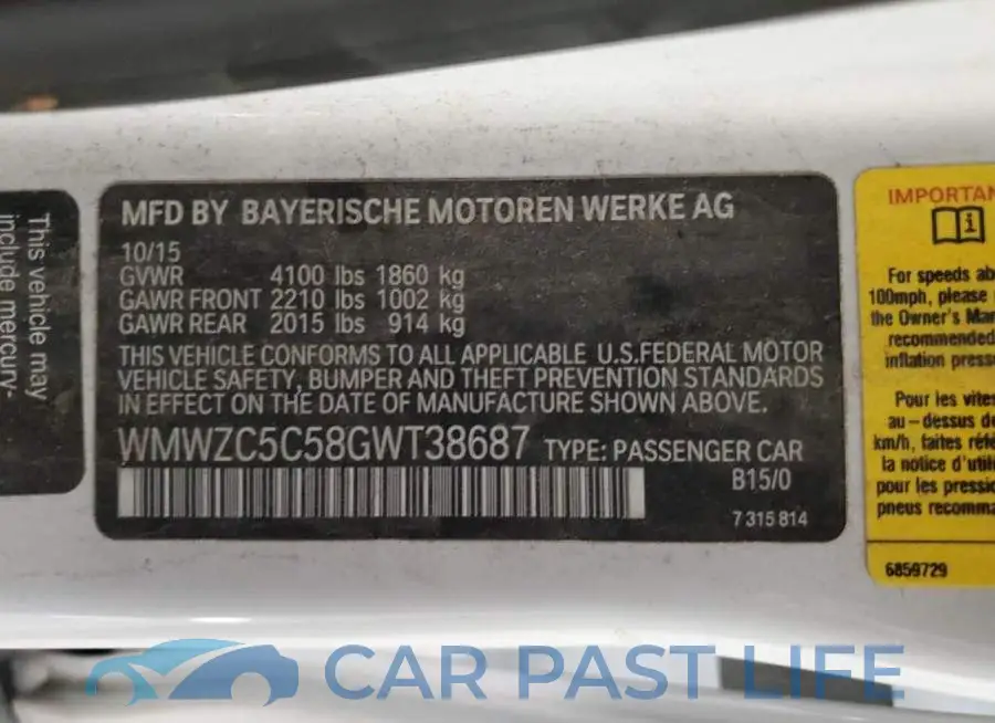 WMWZC5C58GWT38687# 13