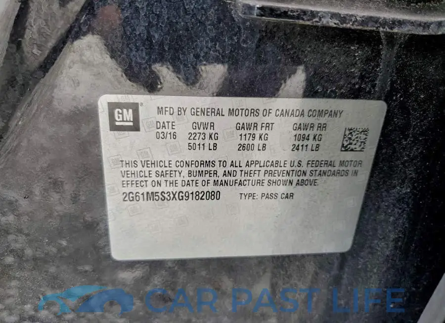 2G61M5S3XG9182080# 12