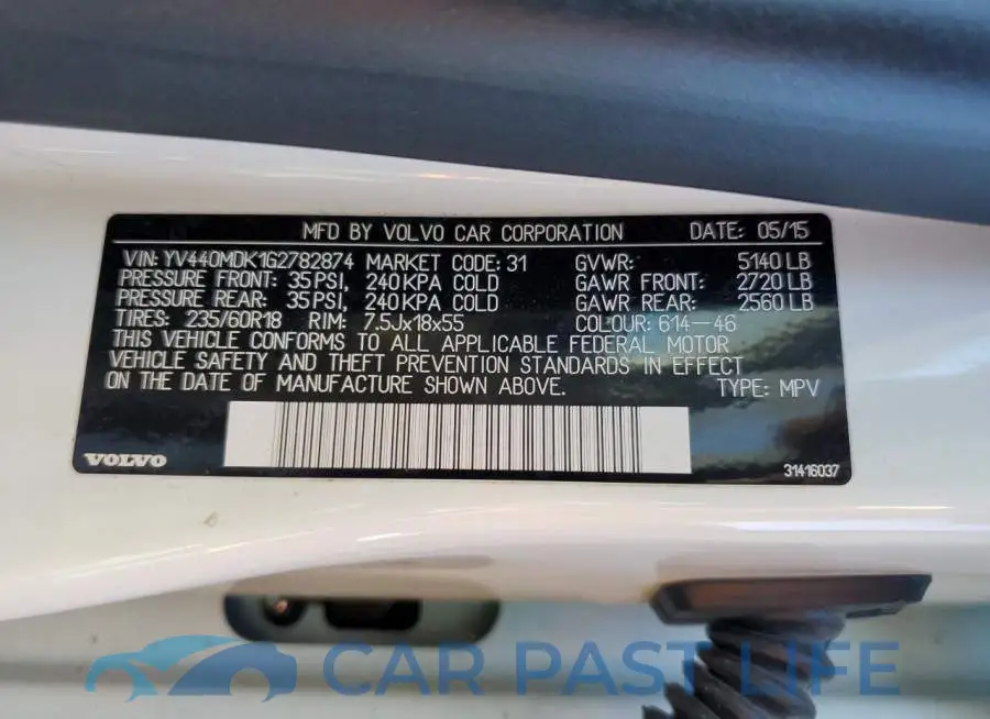 YV440MDK1G2782874# 13
