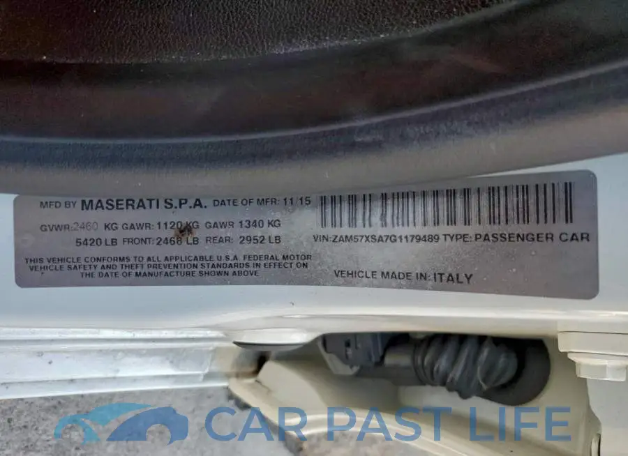 ZAM57XSA7G1179489# 12