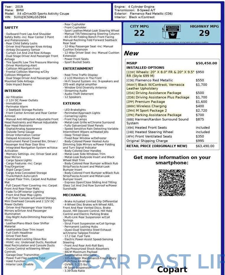 5UXUJ3C50KLG52904# 10
