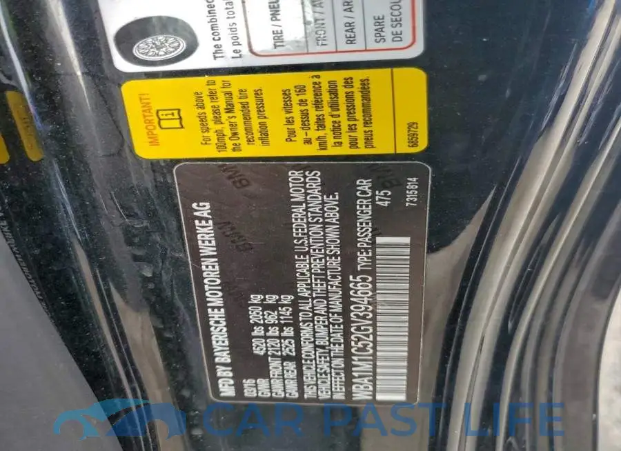 WBA1M1C52GV394665# 12