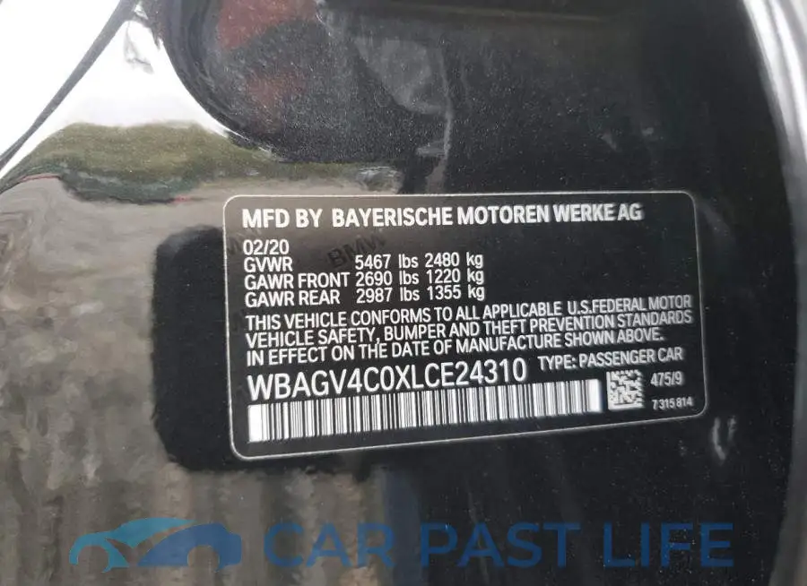 WBAGV4C0XLCE24310# 12