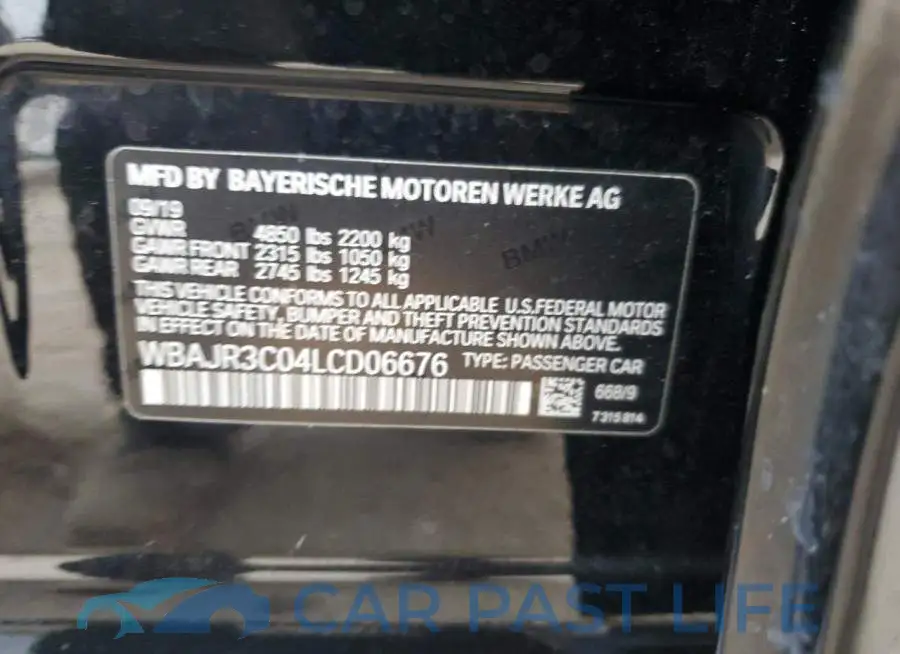 WBAJR3C04LCD06676# 12