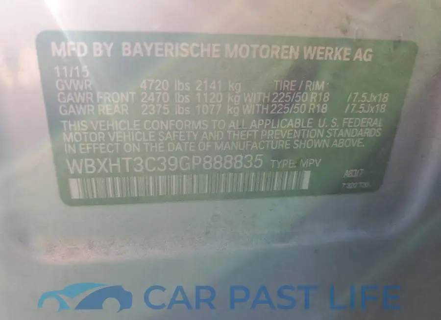 WBXHT3C39GP888835# 13