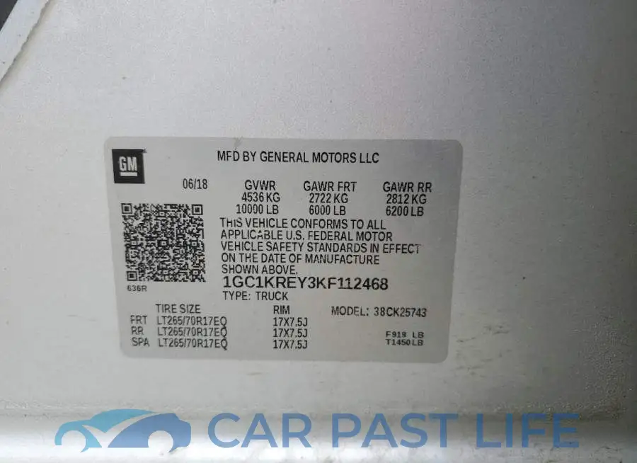1GC1KREY3KF112468# 12