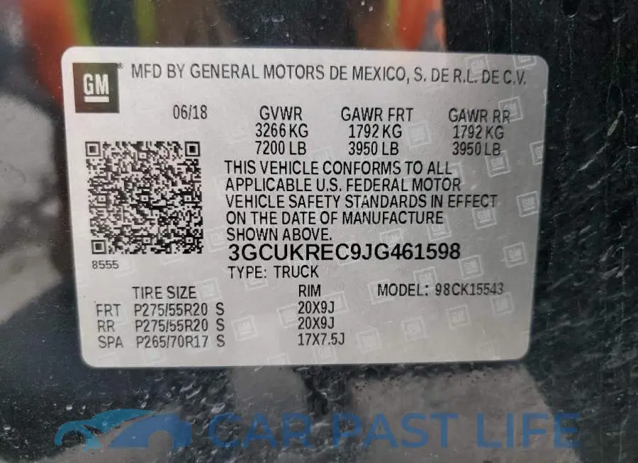 3GCUKREC9JG461598# 13